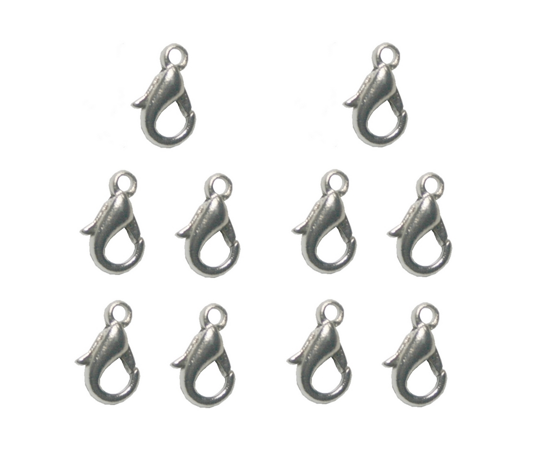 karabiner-verschluss-kettenverschluss-silberfarben-10-stuck-0063 Karabiner Verschluss Kettenverschluss silberfarben 10 Stück (0063)