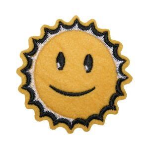Aufnäher Bügelbild Aufbügler Sonne 60x60mm (1116)