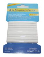 Gummilitze Gummiband Elastic-Standard 3m 6mm weiß (1003)