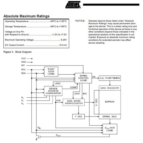 24C04N Serielles I2C-Bus EEprom Arduino 2 Stück (0102)