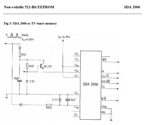 SDA2006 Speicher Nichtflüchtig EAROM 512Bit DIP18 (0108)