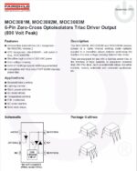 MOC3083 Optokoppler mit Triac Ausgang und Nulldurchgangsschalter 2 Stück (0116)