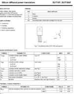 Transistor BUT18AF NPN 1000V 6A TO220F (0049)