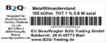 Metallfilm Widerstand Resistor 105 kOhm 0,6 W 1% 5 Stück (6024)
