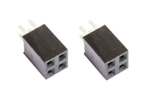 Buchsenleiste 2x2 4Pin zweireihig Mikrocontroller 2 Stück (0029)