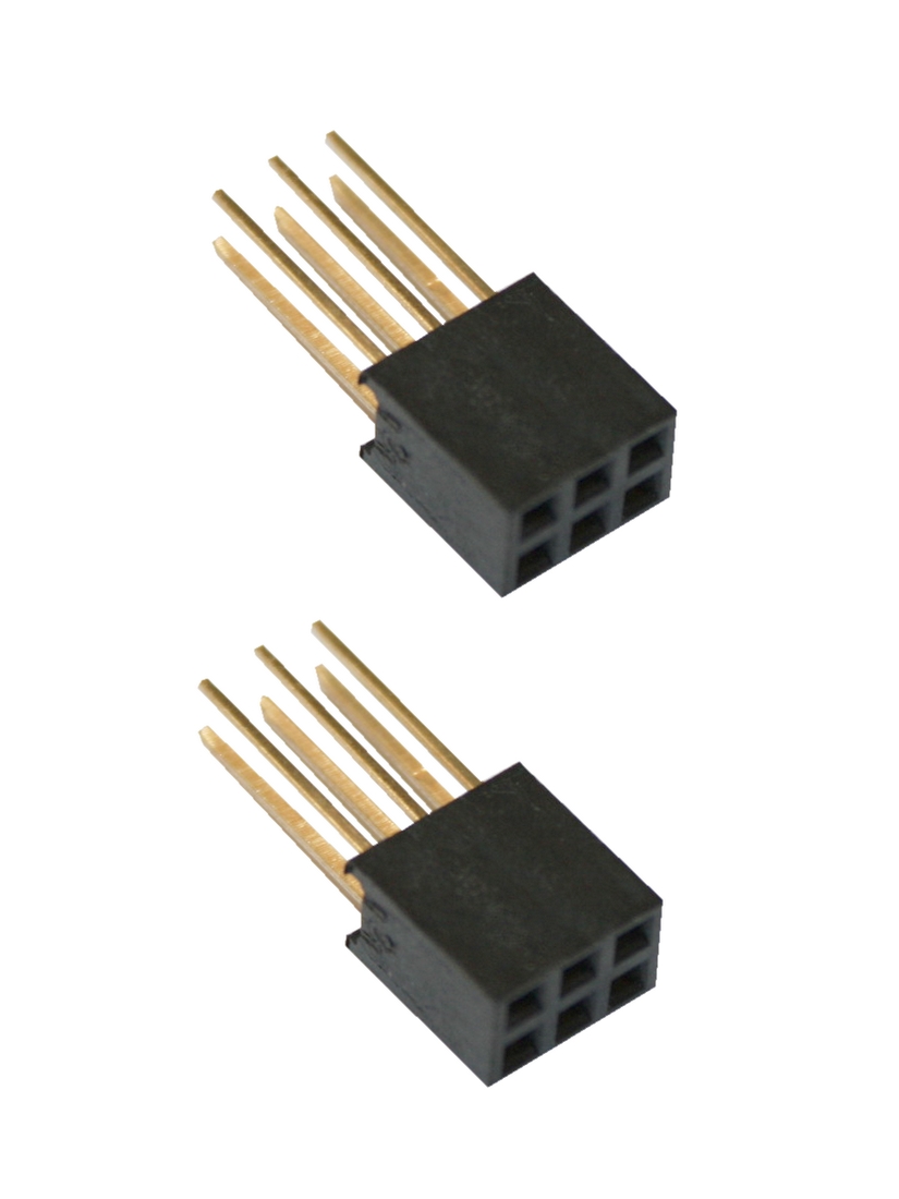 Buchsenleiste 2x3 6Pin zweireihig 2 Stück (0049) Buchsenleiste 2x3 6Pin zweireihig 2 Stück (0049)