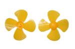 Propeller 4 Blatt 56mm 2mm Loch Kunststoff 2 Stück (0069)