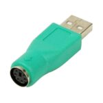 PS2 Buchse nach USB Stecker Adapter grün (0020)