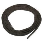 Schuhband Schnürsenkel 1 Paar Baumwolle 120cm 10mm flach braun (10021)
