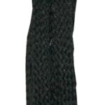 Schuhband Schnürsenkel 1 Paar Polyester 75cm 8mm flach schwarz (10028)