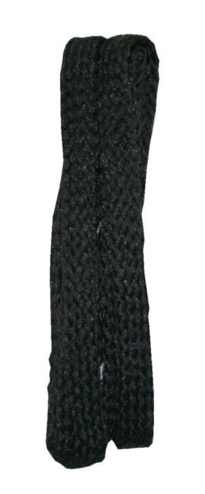 Schuhband Schnürsenkel 1 Paar Polyester 75cm 8mm flach schwarz (10028)