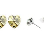 Ohrstecker 18 K Swarovski Moon River gelb (0003)