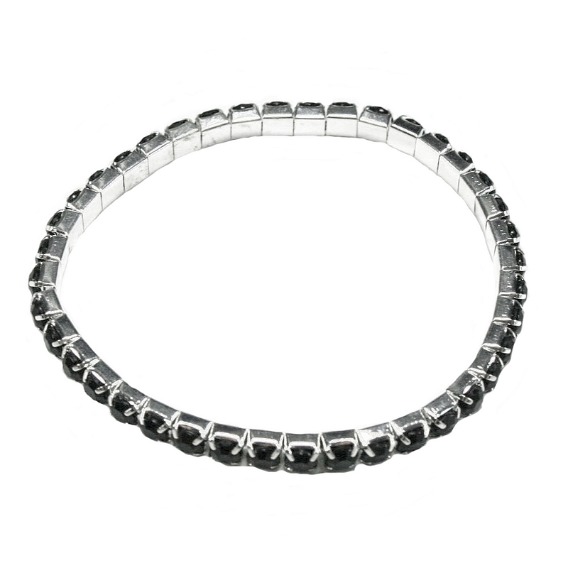 Armband elastisch silber schwarz (0015) Armband elastisch silber schwarz (0015)