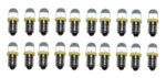 LED Glühlampe Glühbirne E10 6V gelb 20 Stück (8005)