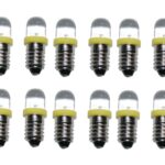 LED Glühlampe Glühbirne E10 3V gelb 20 Stück (8009)