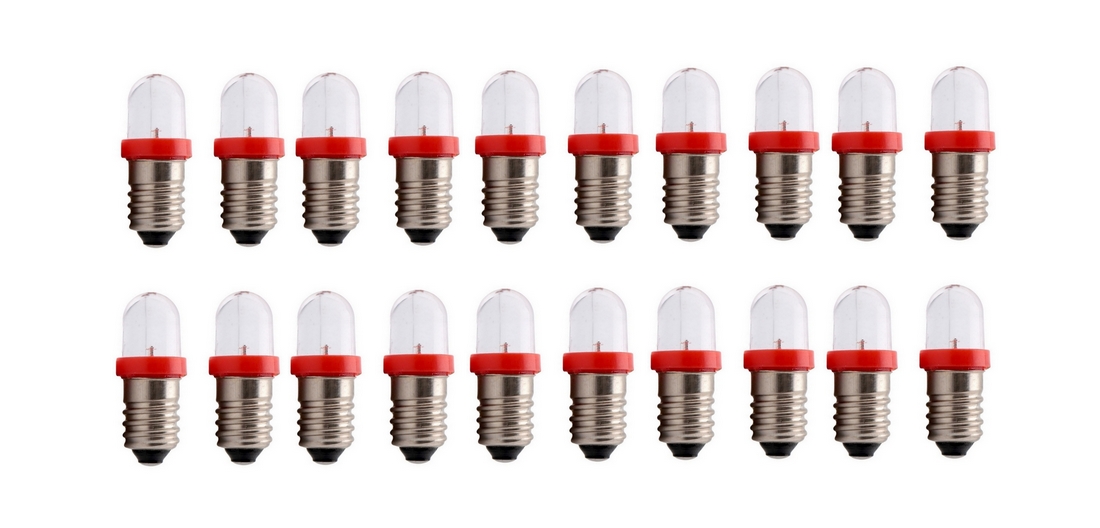 LED Glühlampe Glühbirne E10 4,5V rot 2 Stück (8012) LED Glühlampe Glühbirne E10 4,5V rot 2 Stück (8012)