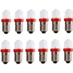 LED Glühlampe Glühbirne E10 3V rot 2 Stück (8011)