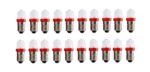 LED Glühlampe Glühbirne E10 6V rot 2 Stück (8013)