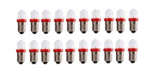 LED Glühlampe Glühbirne E10 6V rot 2 Stück (8013)