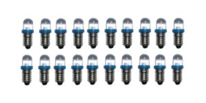 LED Glühlampe Glühbirne E10 6V blau 2 Stück (8022)