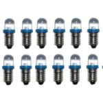 LED Glühlampe Glühbirne E10 3V blau 2 Stück (8021)