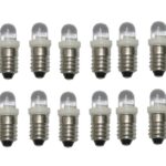 LED Glühlampe Glühbirne E10 12V weiß 20 Stück (8330)