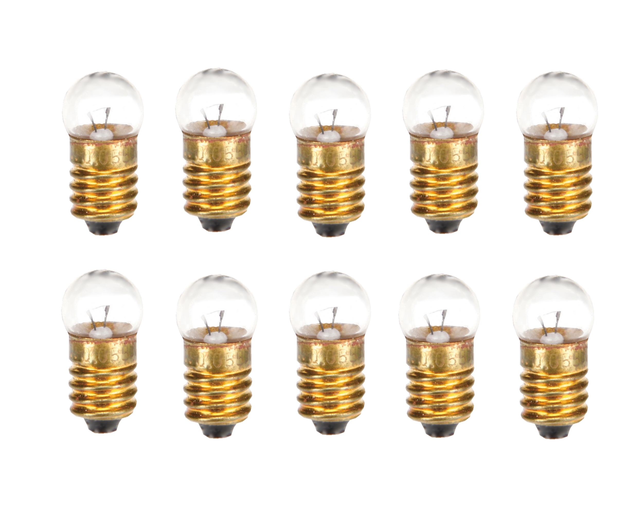 Glühlampe Glühbirne E10 3V/0,11A 10 Stück (8228) Glühlampe Glühbirne E10 3V/0,11A 10 Stück (8228)