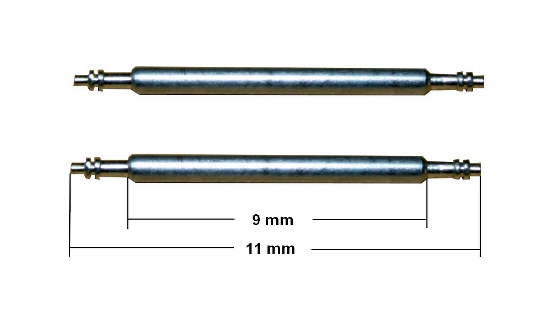 Federsteg Federstift Uhrenstift Stegbreite 9mm (Gesamtlänge 11mm) 2 Stück (0092) Federsteg Federstift Uhrenstift Stegbreite 9mm (Gesamtlänge 11mm) 2 Stück (0092)