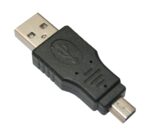 USB 2.0 Adapter USB-A-Stecker nach Mini-5PIN-Stecker (0005)