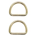 Metallring D-Ring 33 mm gold 2 Stück (0091)