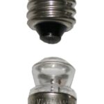 Glühlampe Glühbirne E10 Spitzlinse 2,2V 0,3A 2 Stück (8225)