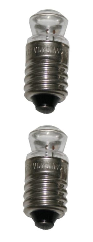 Glühlampe Glühbirne E10 Spitzlinse 2,2V 0,3A 2 Stück (8225)
