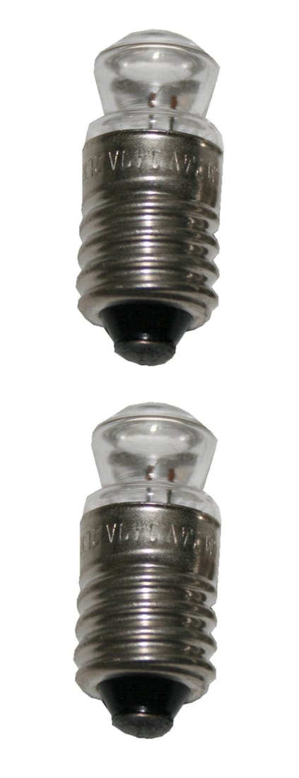 Glühlampe Glühbirne E10 Spitzlinse 2,2V 0,3A 2 Stück (8225) Glühlampe Glühbirne E10 Spitzlinse 2,2V 0,3A 2 Stück (8225)