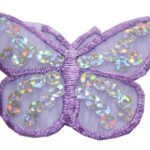 Aufnäher Bügelbild Aufbügler Schmetterling 45x65 mm (1047)
