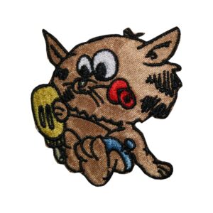 Aufnäher Bügelbild Aufbügler Katze 55x50 mm (1050)