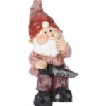 Gartenzwerg sitzend Gartendeko Zwerg Gnome 17 cm (0368)