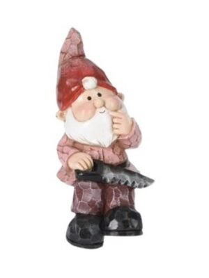 Gartenzwerg sitzend Gartendeko Zwerg Gnome 17 cm (0368)