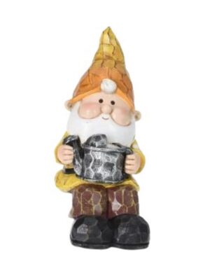 Gartenzwerg sitzend Gartendeko Zwerg Gnome 17 cm (0369)