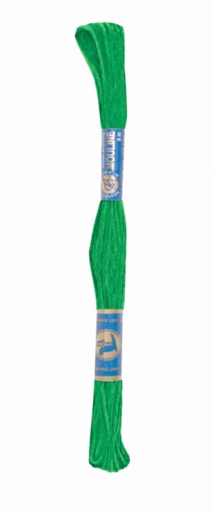 Stickgarn Mouline Stickwolle Stickfaden 8 m grün (6242)