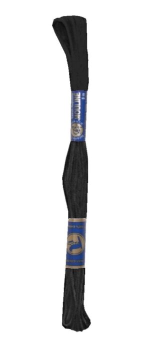 Stickgarn Mouline Stickwolle Stickfaden 8 m schwarz (9992)