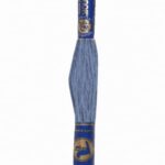 Stickgarn Mouline Stickwolle Stickfaden 8 m französisches Blau (5552)