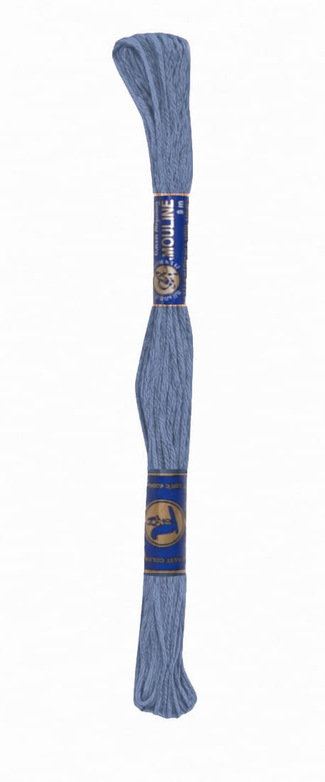 Stickgarn Mouline Stickwolle Stickfaden 8 m französisches Blau (5552) Stickgarn Mouline Stickwolle Stickfaden 8 m französisches Blau (5552)