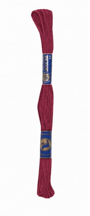 Stickgarn Mouline Stickwolle Stickfaden 8 m bordeaux (3582)