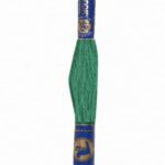 Stickgarn Mouline Stickwolle Stickfaden 8 m Grünblau (6572)