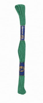 Stickgarn Mouline Stickwolle Stickfaden 8 m Grünblau (6572)