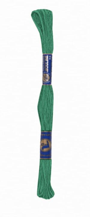 Stickgarn Mouline Stickwolle Stickfaden 8 m Grünblau (6572)