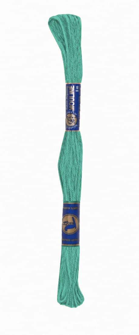 Stickgarn Mouline Stickwolle Stickfaden 8 m jade (6552) Stickgarn Mouline Stickwolle Stickfaden 8 m jade (6552)