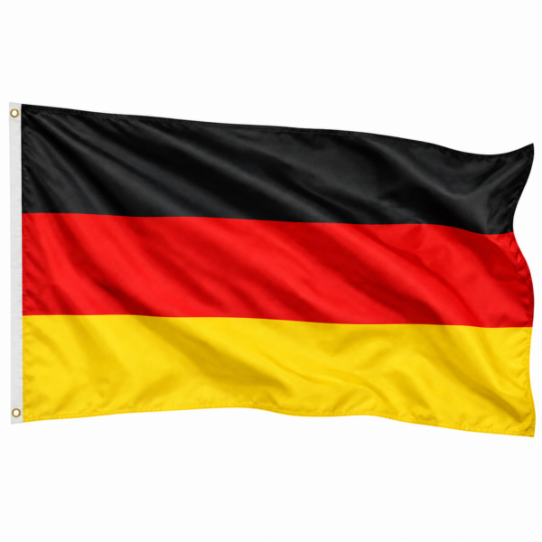 Deutschland Flagge Fahne 90x150 cm Hissflagge Polyester mit 2 Metallösen (4001) Deutschland Flagge Fahne 90x150 cm Hissflagge Polyester mit 2 Metallösen (4001)