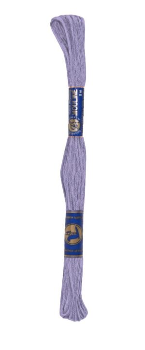 Stickgarn Mouline Stickwolle Stickfaden 8 m blauviolett (4552)