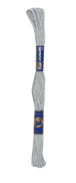 Stickgarn Mouline Stickwolle Stickfaden 8 m Staubblau (5122)